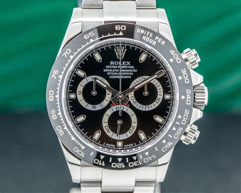 rolex daytona black dial ceramic|rolex daytona price euro.